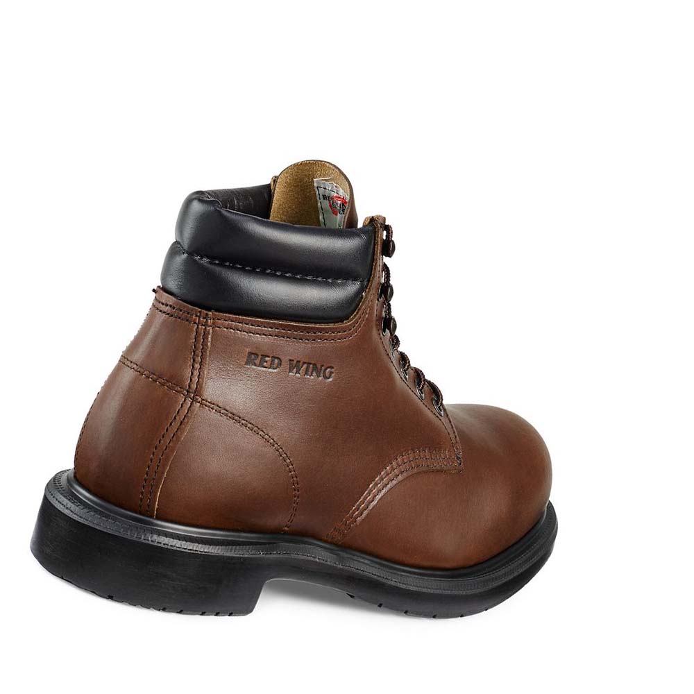 Red Wing SuperSole® 6-inch Men's Safety Boots Coffee | ZA 301BEX